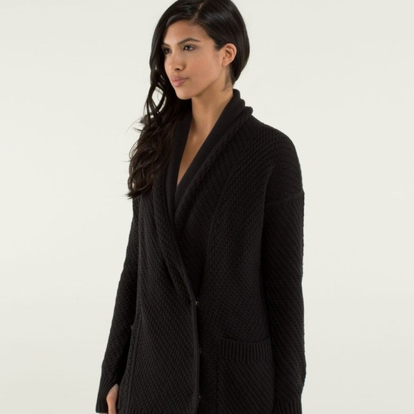 lululemon athletica Sweaters - Lululemon Athletica Black Cardigan Sweater